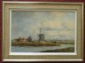 Marinus Johannes "de Jongere" Drulman <br />(Netherlands, 1912-1978)<br />Not Titled (Dutch Landscape)<br />Oil on Canvas<br />Framed: 21 3/4 x 29 3/4 in. 